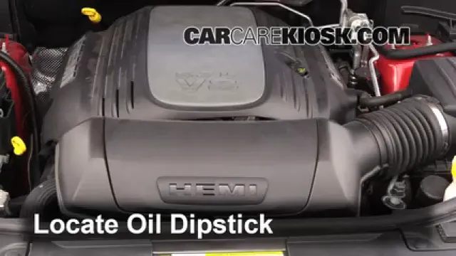 2013 Dodge Durango RT 5.7L V8 Aceite Controlar nivel de aceite